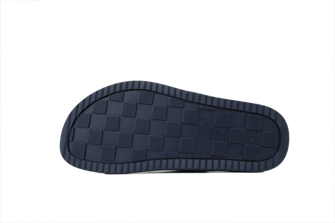 LOUIS VUITTON Oasis Mule Shoes Blue Denim Fabric