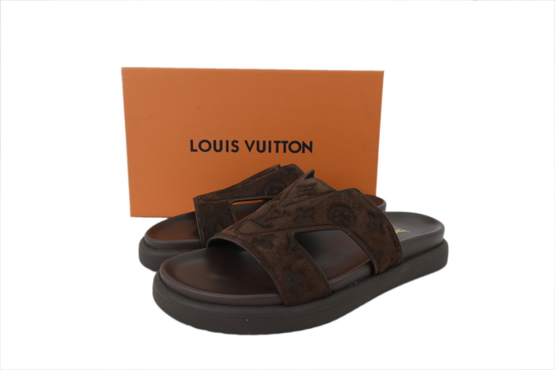 LOUIS VUITTON Oasis Mule Shoes Dark Brown