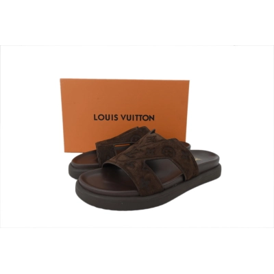 LOUIS VUITTON Oasis Mule Shoes Dark Brown 02
