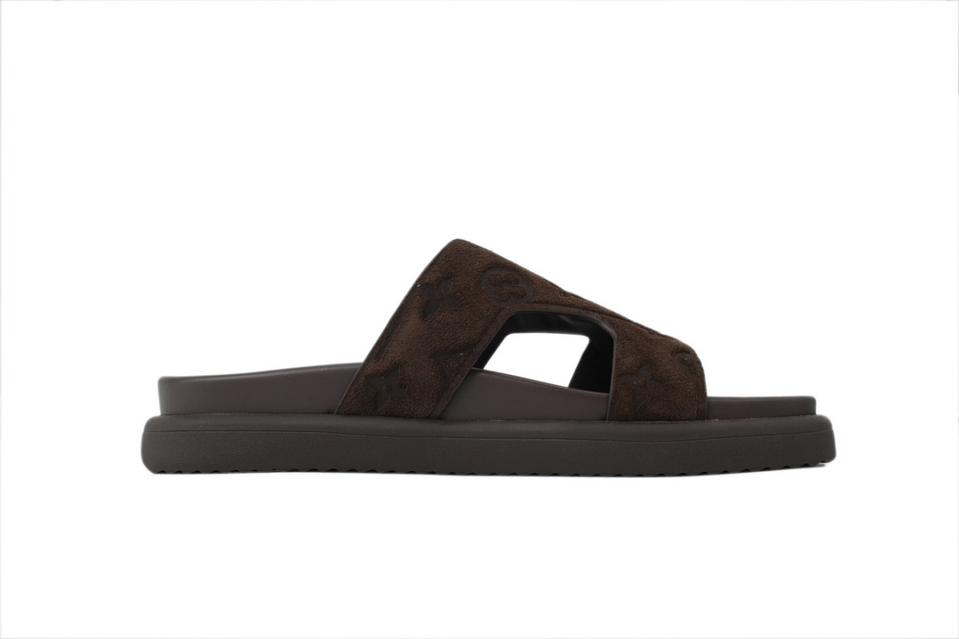 LOUIS VUITTON Oasis Mule Shoes Dark Brown