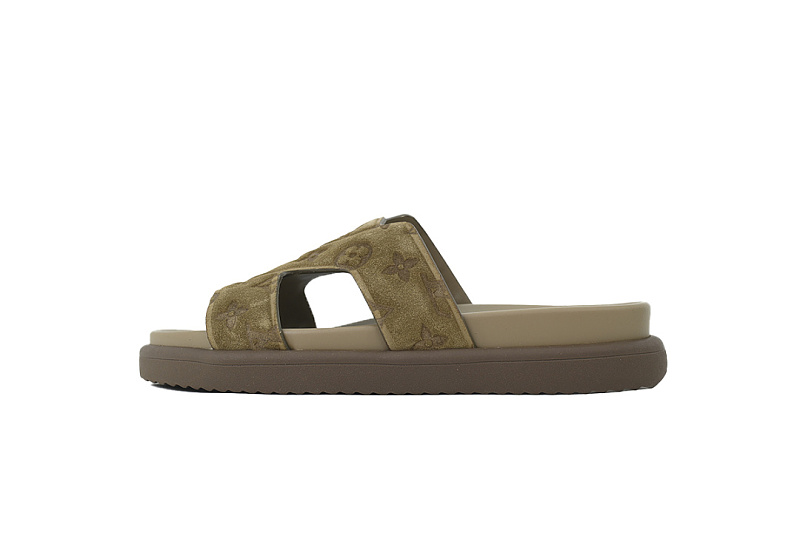 LOUIS VUITTON Oasis Mule Shoes Khaki