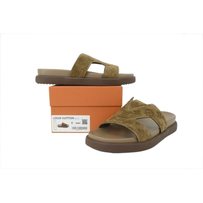 LOUIS VUITTON Oasis Mule Shoes Khaki 02