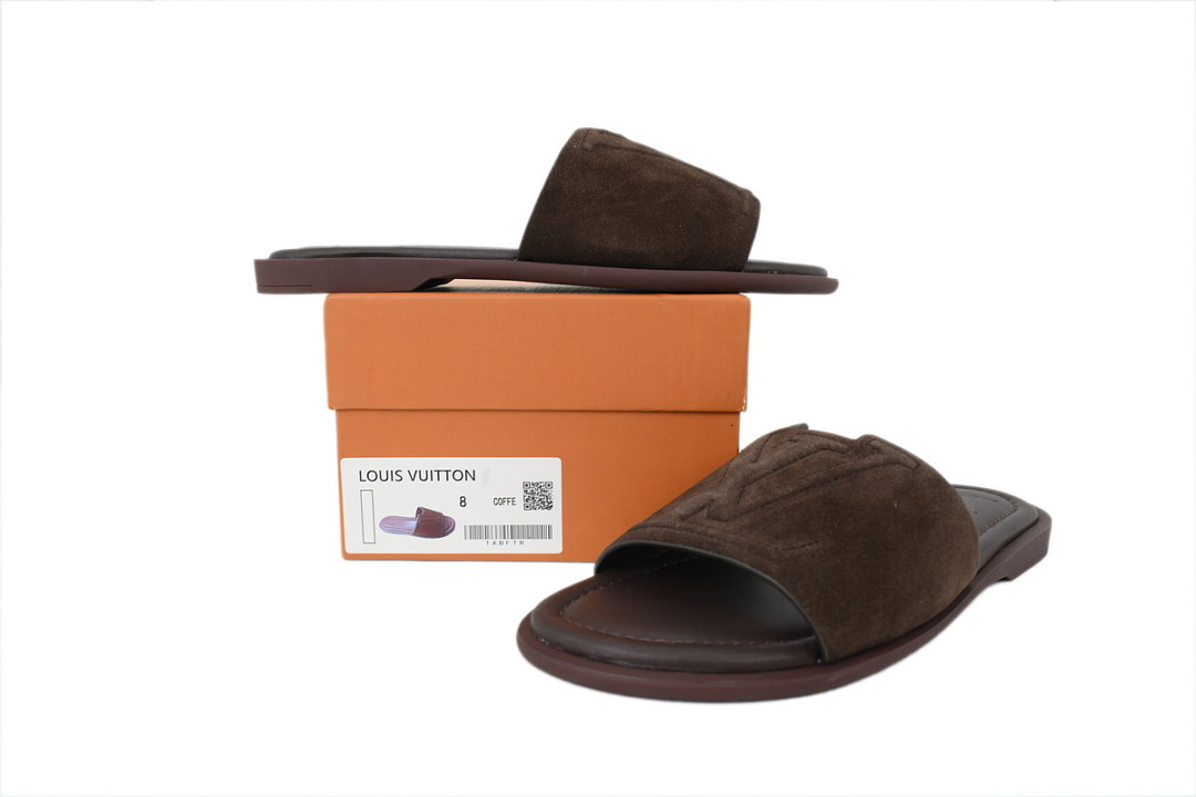 LOUIS VUITTON Portofino Shoes Coffe