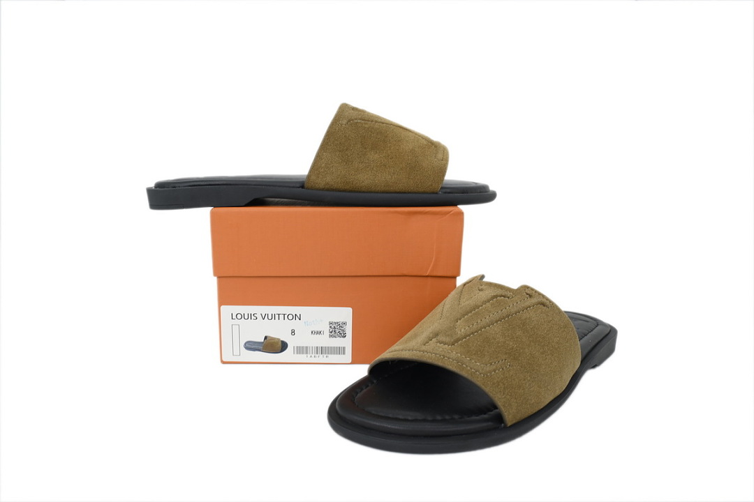 LOUIS VUITTON Portofino Shoes Khaki