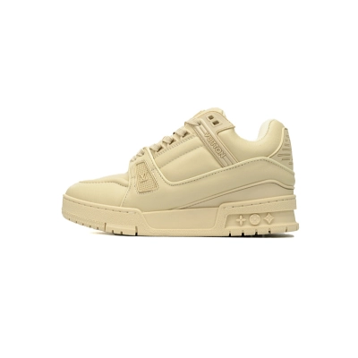 Baskets Louis Vuitton Beige 01