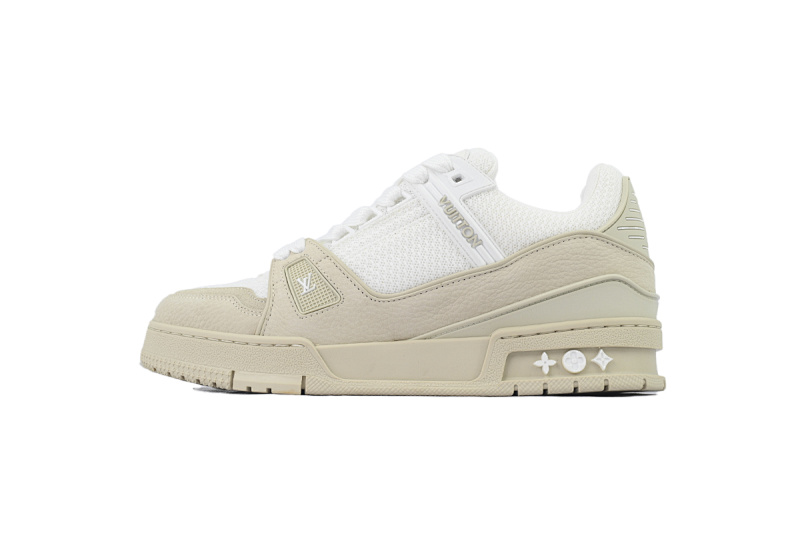Zapatillas Louis Vuitton, color beige y blanco