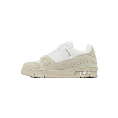 Zapatillas Louis Vuitton, beige y blanco, 01