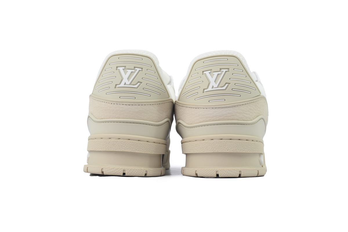 Zapatillas Louis Vuitton, color beige y blanco