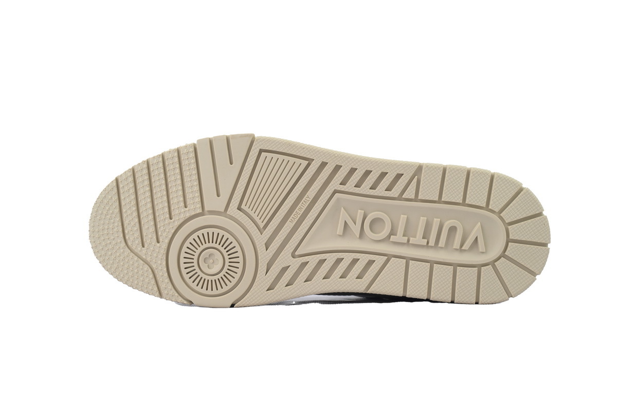 Zapatillas Louis Vuitton, color beige y blanco