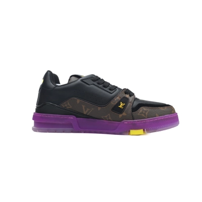 Zapatillas Louis Vuitton, negro y marrón, 02