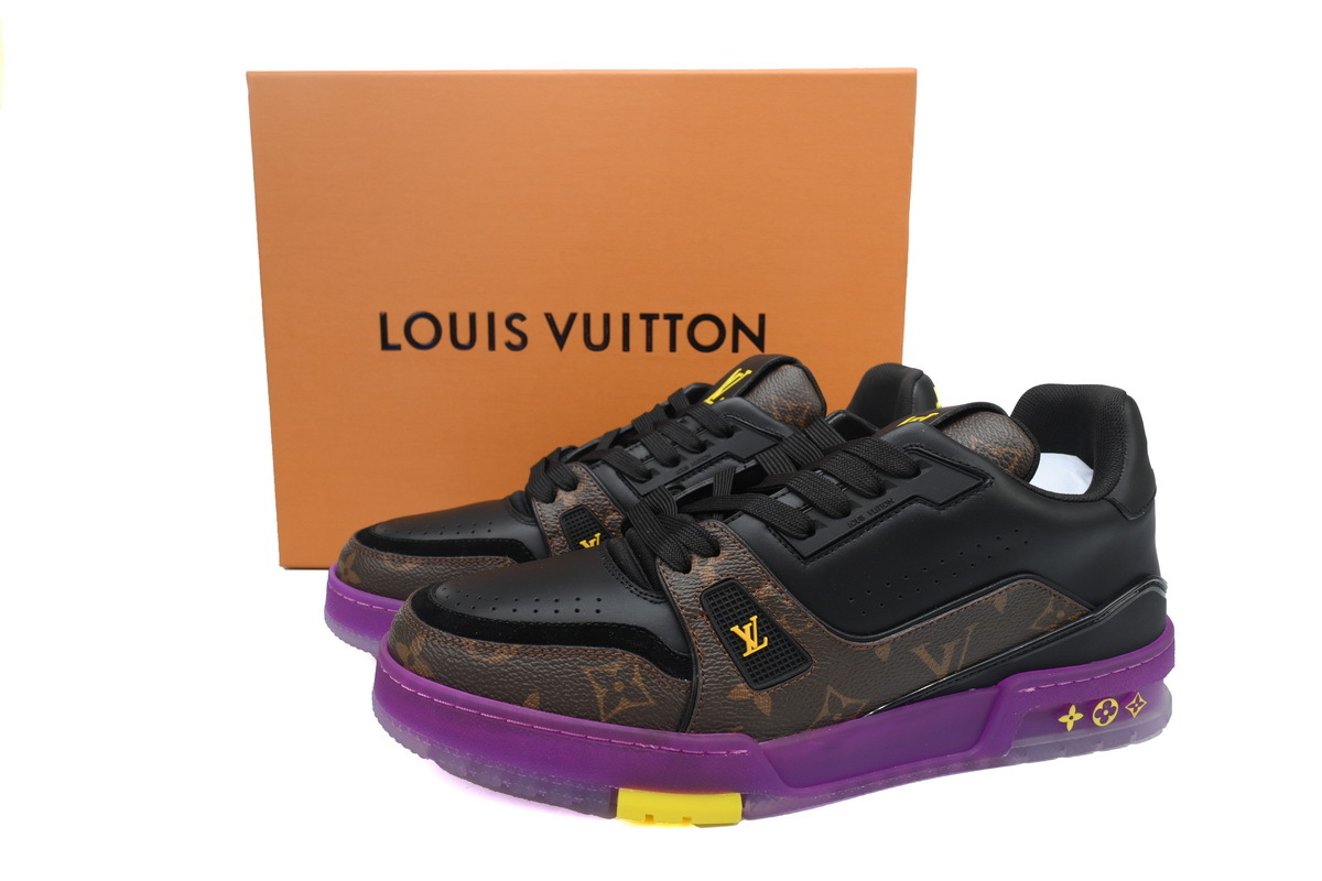 Zapatillas Louis Vuitton, negras y marrones