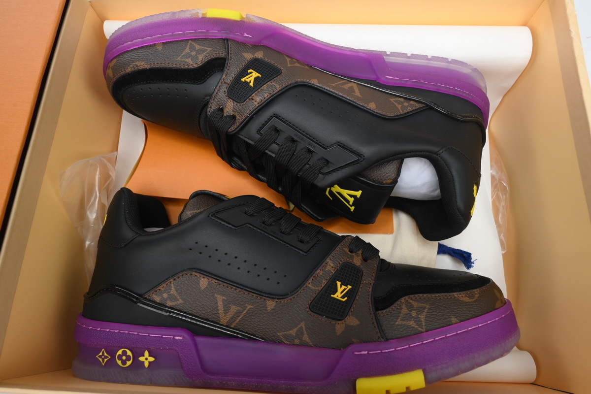 Zapatillas Louis Vuitton, negras y marrones
