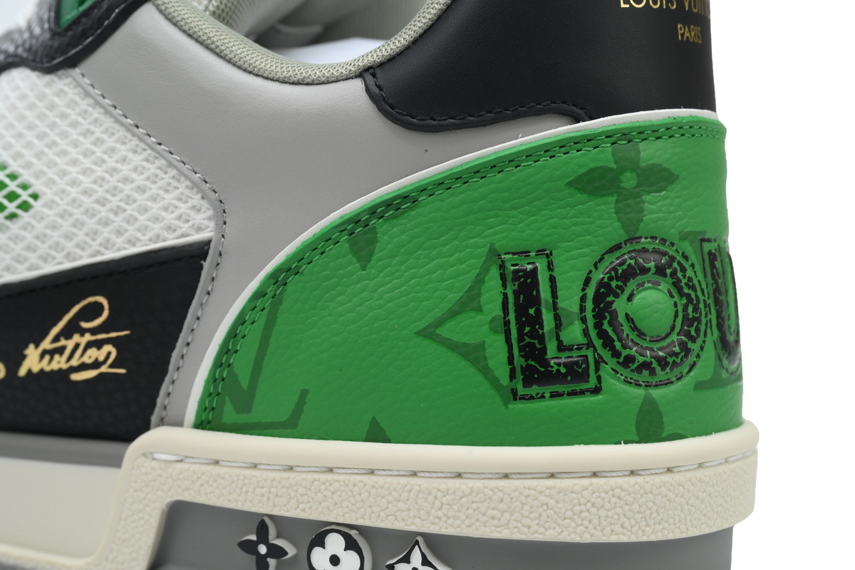 Louis Vuitton Trainer Black Green