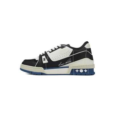 Louis Vuitton Trainer Black White 01