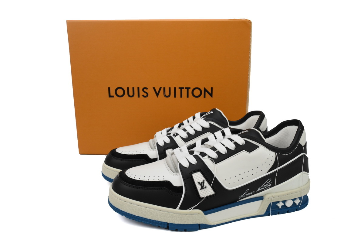 Louis Vuitton Trainer Black White