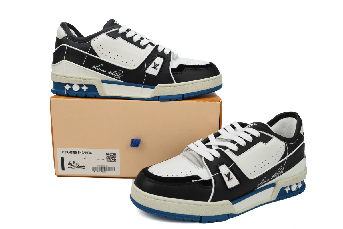 Louis Vuitton Trainer Black White