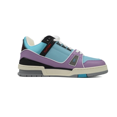 Baskets Louis Vuitton Bleu-violet 02