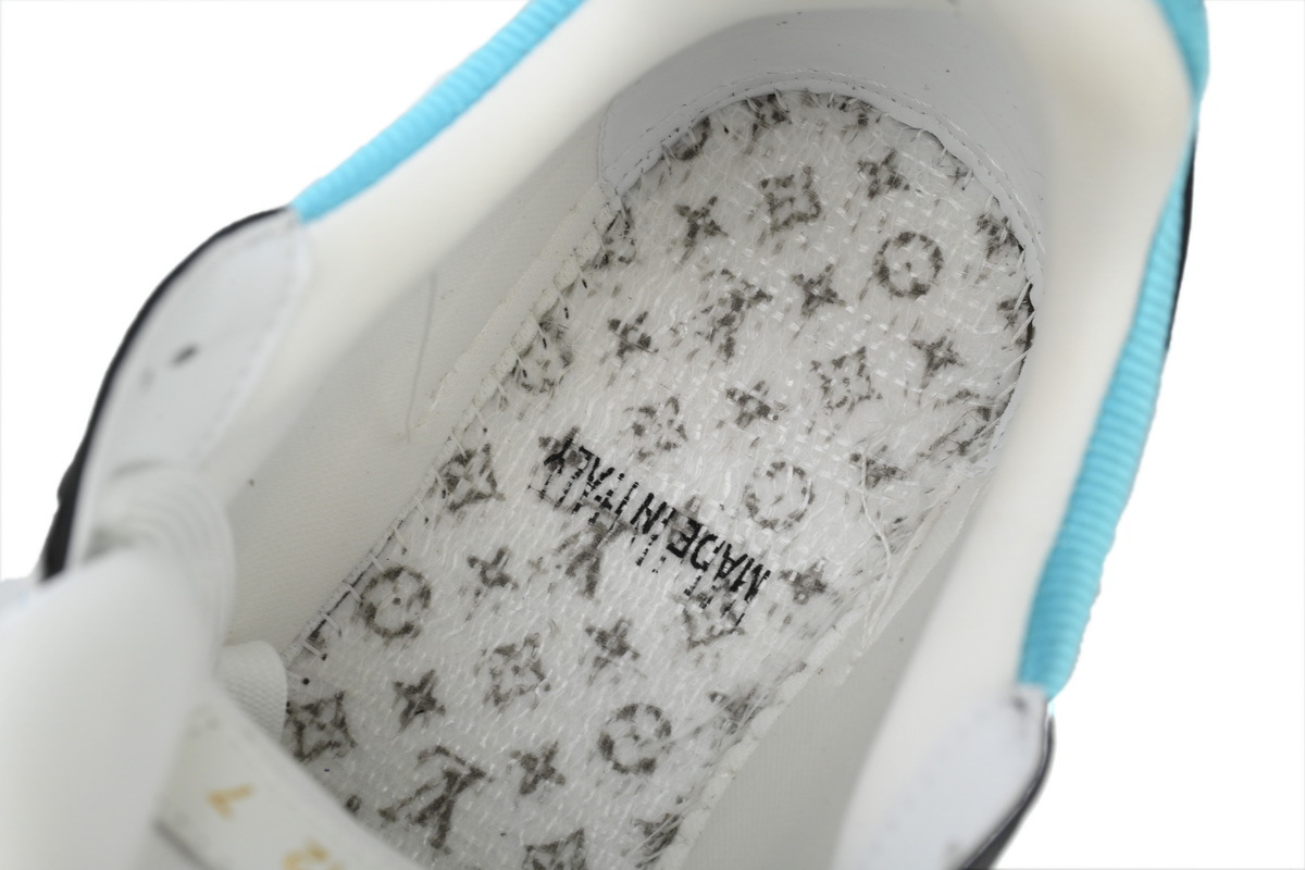 Baskets Louis Vuitton bleu et violet