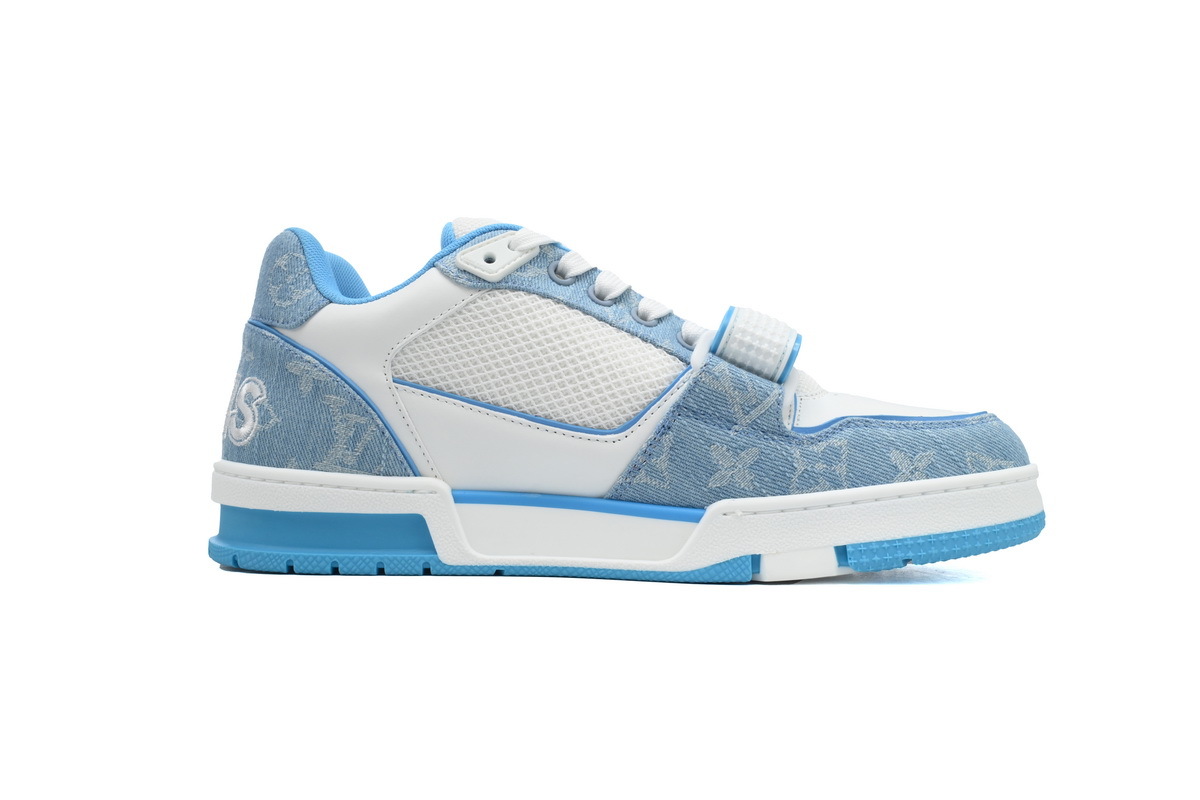 Zapatillas Louis Vuitton, azul y blanco