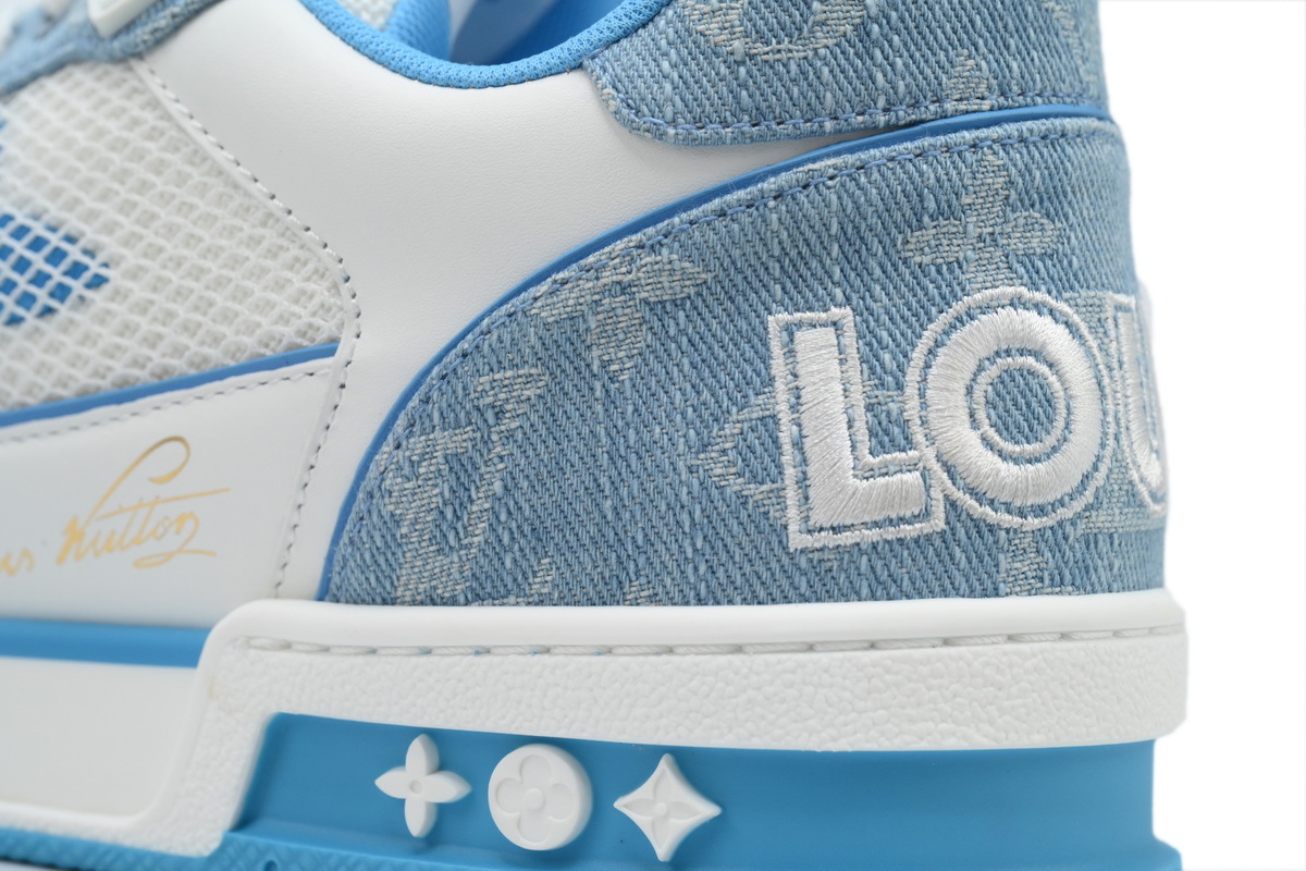 Zapatillas Louis Vuitton, azul y blanco