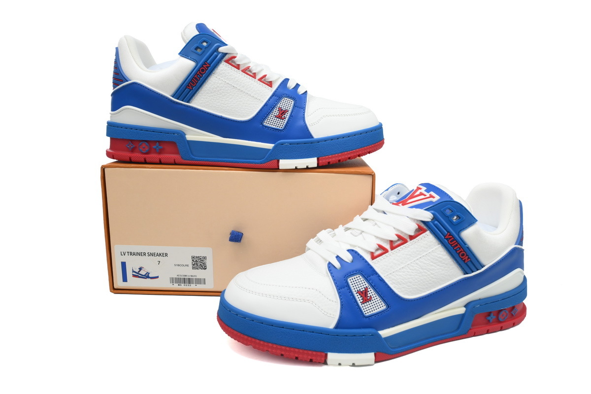 Zapatillas Louis Vuitton, azul y blanco