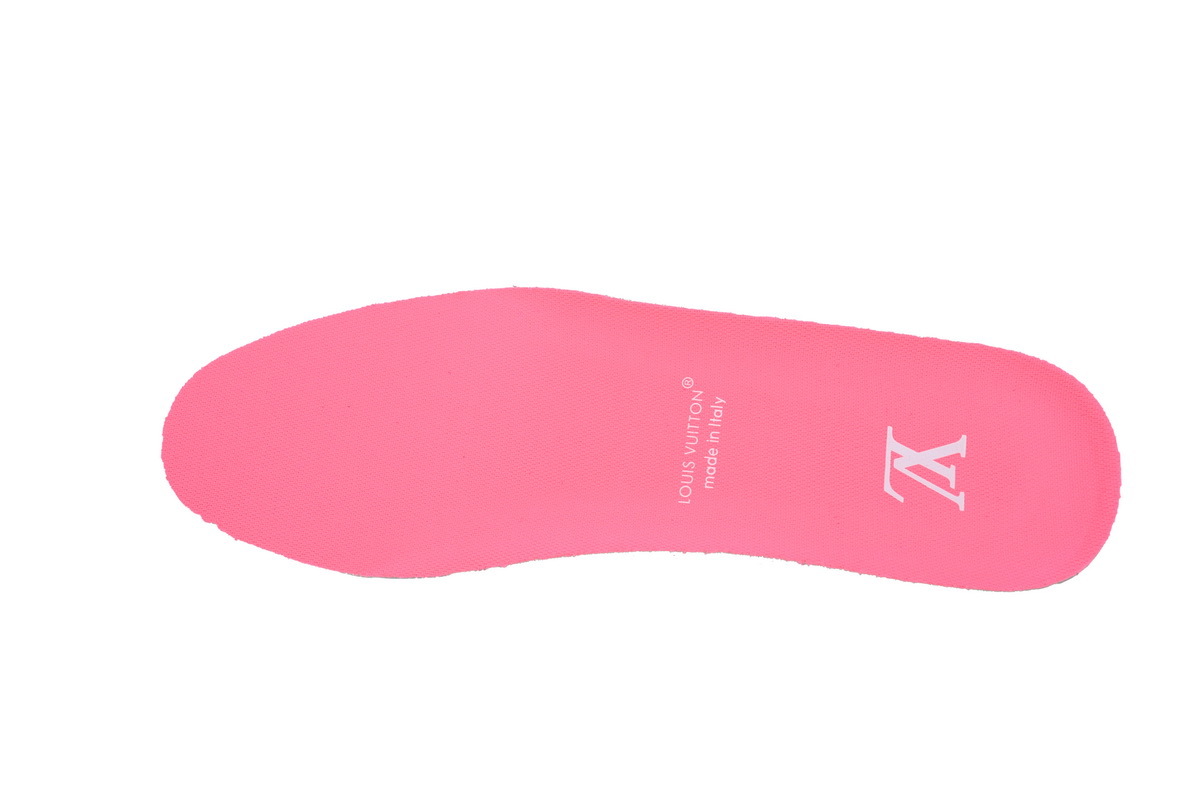 Zapatillas LOUIS VUITTON rosa brillante y marrón