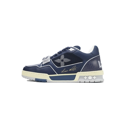 Baskets Louis Vuitton bleu foncé 01
