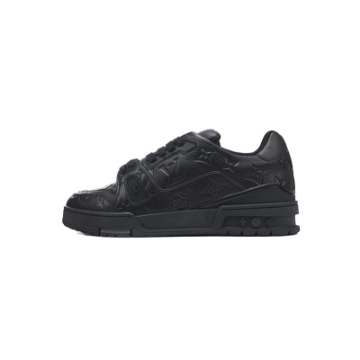 Louis Vuitton Trainer Dark Night Black 01