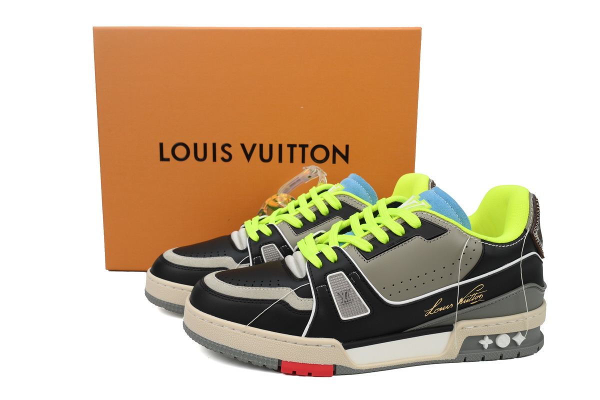 Baskets Louis Vuitton vertes