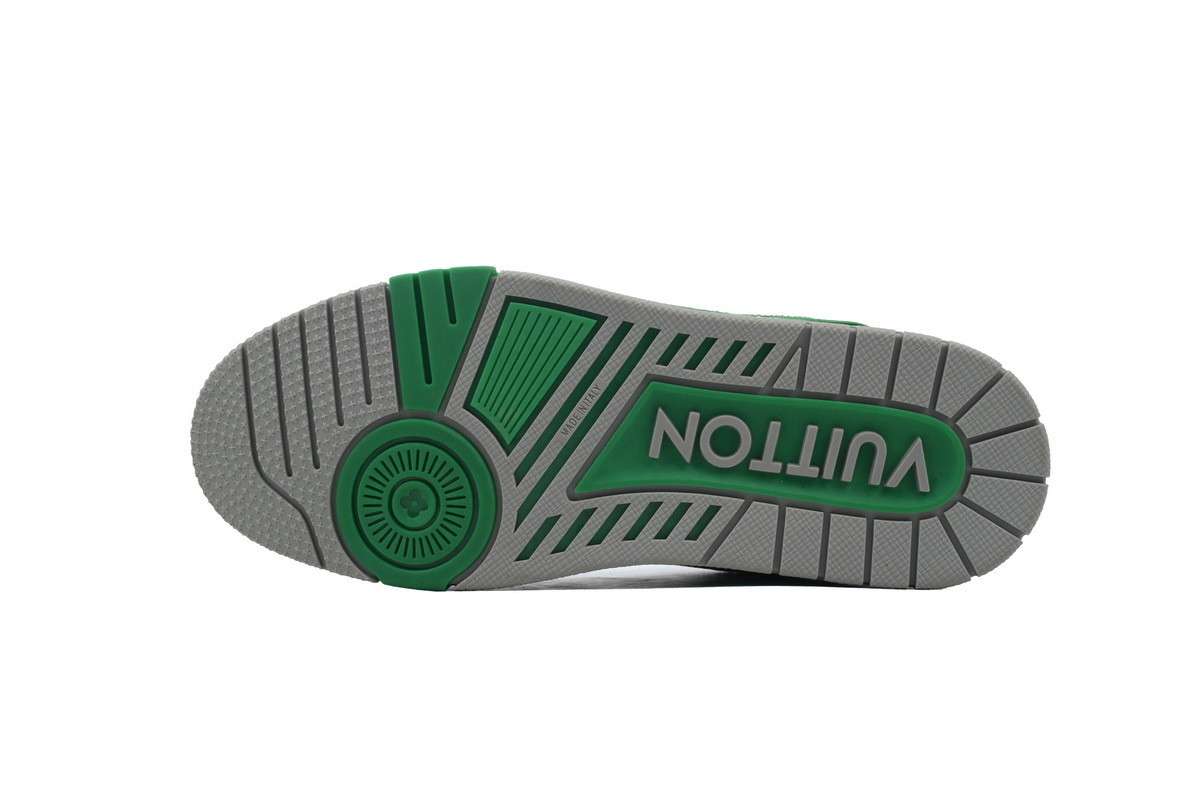 Zapatillas LOUIS VUITTON verdes y plateadas