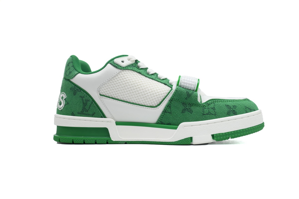 Zapatillas Louis Vuitton verdes y blancas