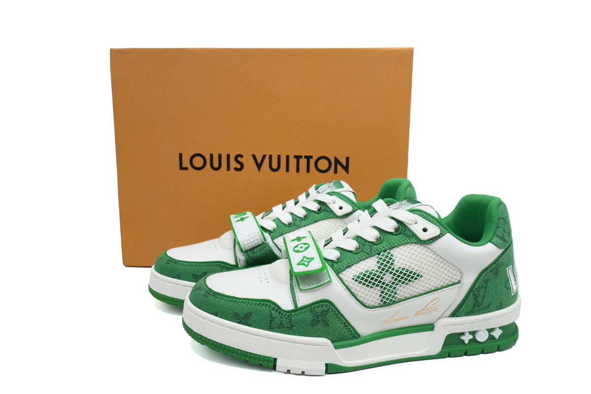 Zapatillas Louis Vuitton verdes y blancas
