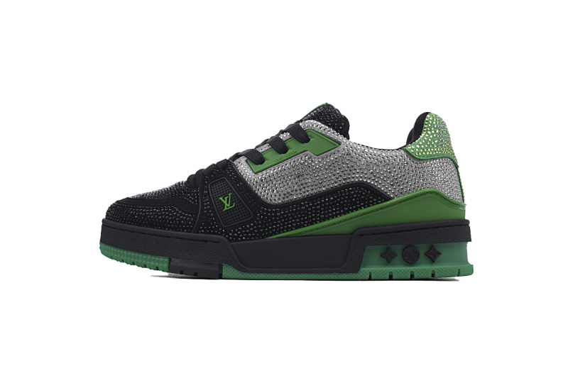 LOUIS VUITTON Trainer Light Black Green