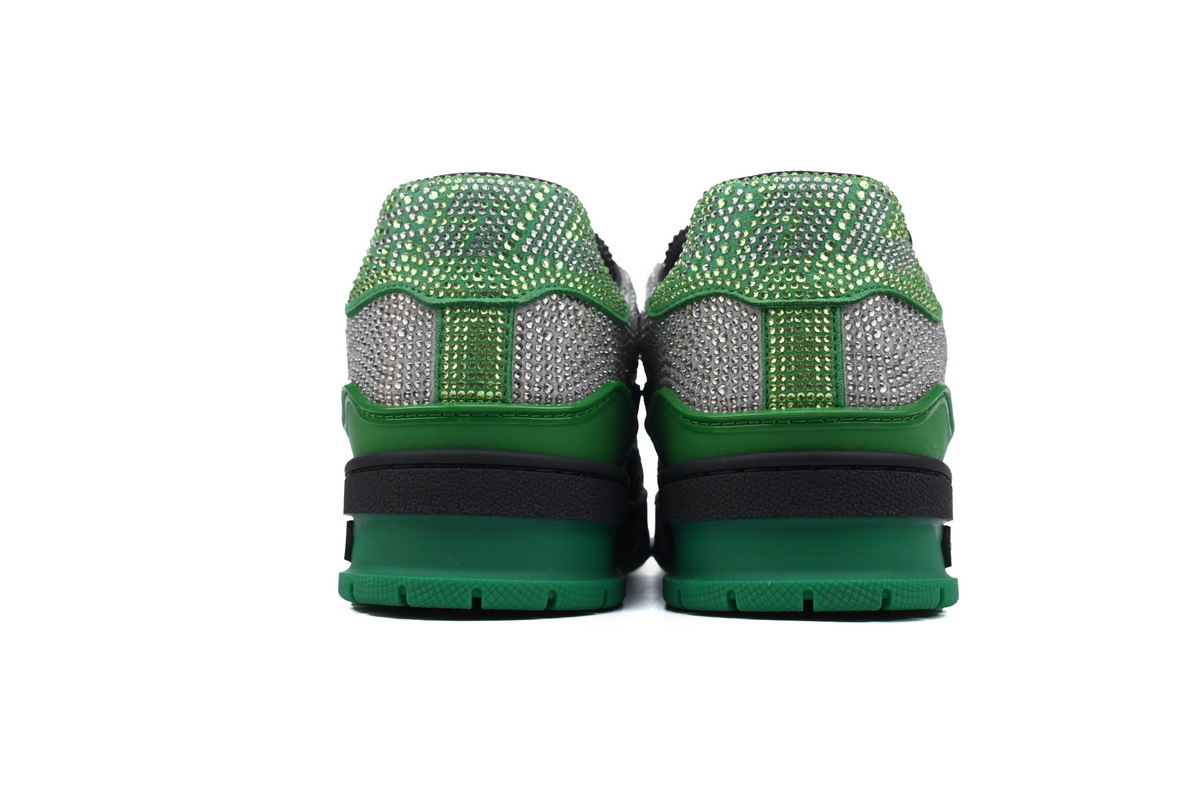 LOUIS VUITTON Trainer Light Black Green