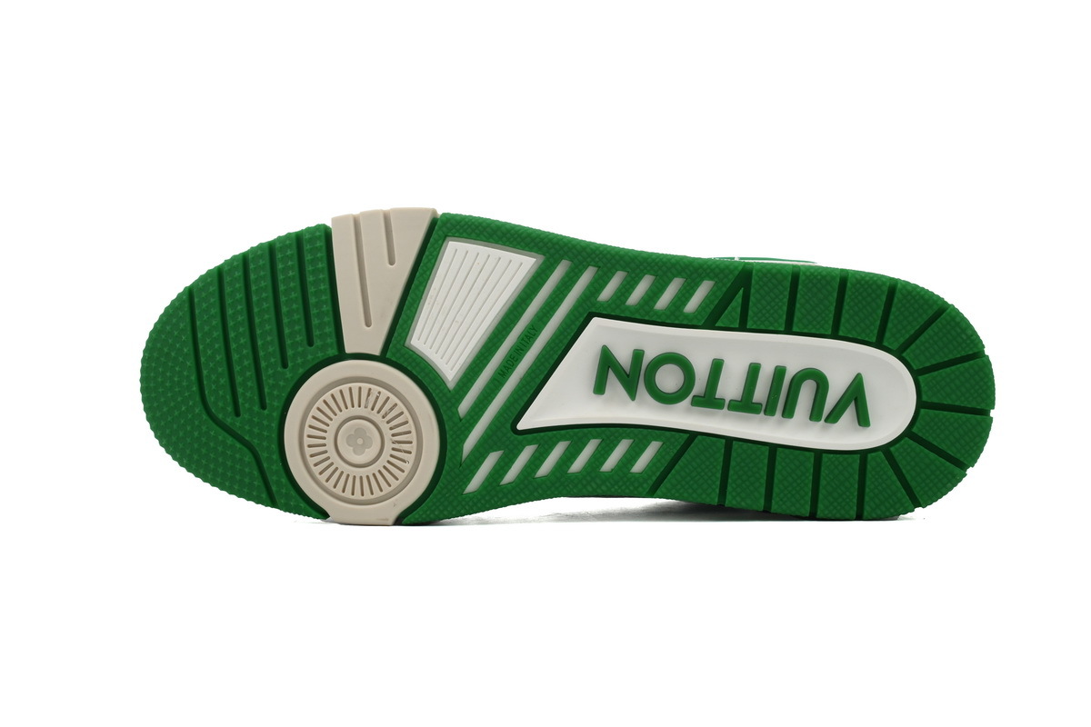 Zapatillas Louis Vuitton, color verde esmeralda claro