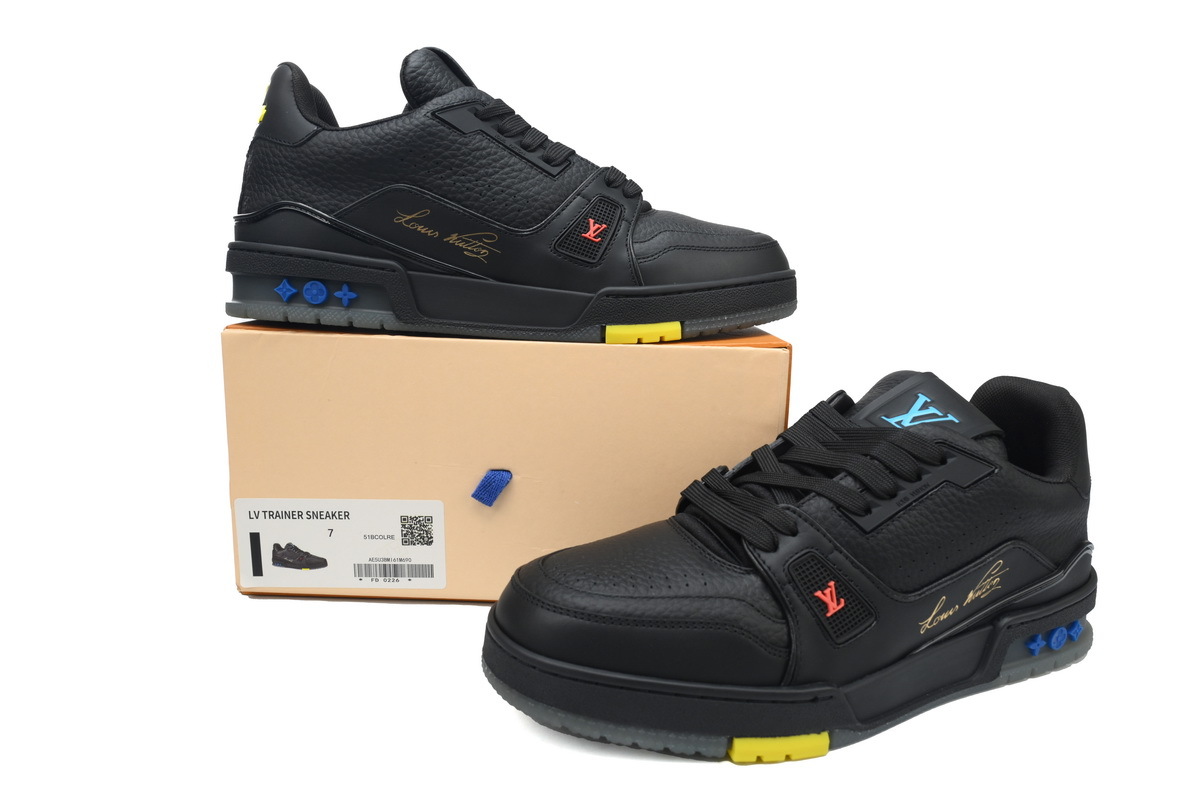 Baskets Louis Vuitton « Noble » noires