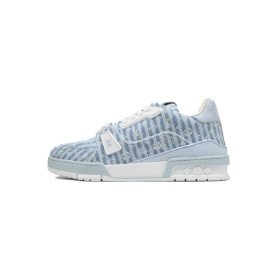 Zapatillas Louis Vuitton azul pastel 01