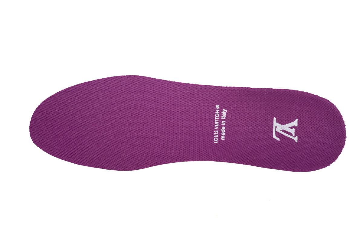 Baskets Louis Vuitton violettes et blanches