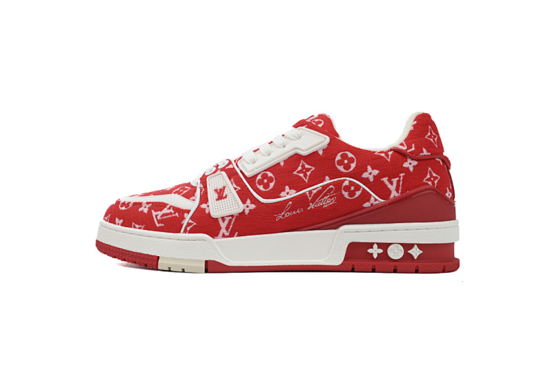 Baskets Louis Vuitton rouges