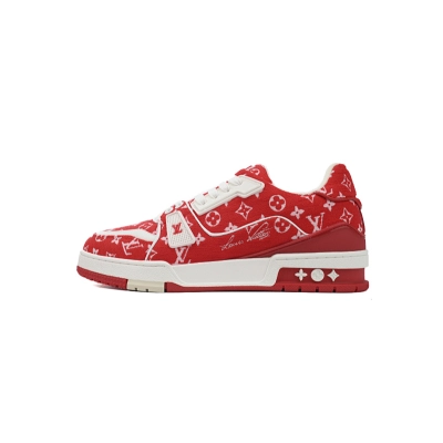 Baskets Louis Vuitton rouges 01