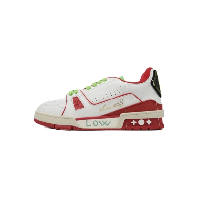 LOUIS VUITTON Trainer Red Green 01