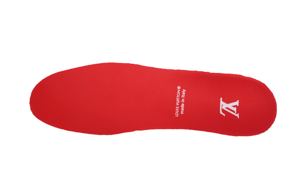 Baskets Louis Vuitton rouges et blanches