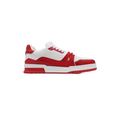 LOUIS VUITTON Baskets Rouge Blanc 02