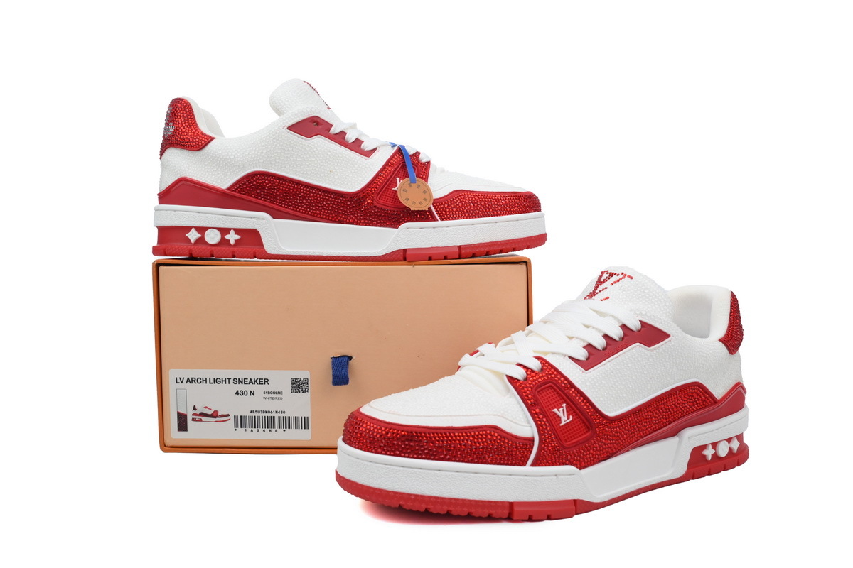 Baskets LOUIS VUITTON Rouge et Blanc