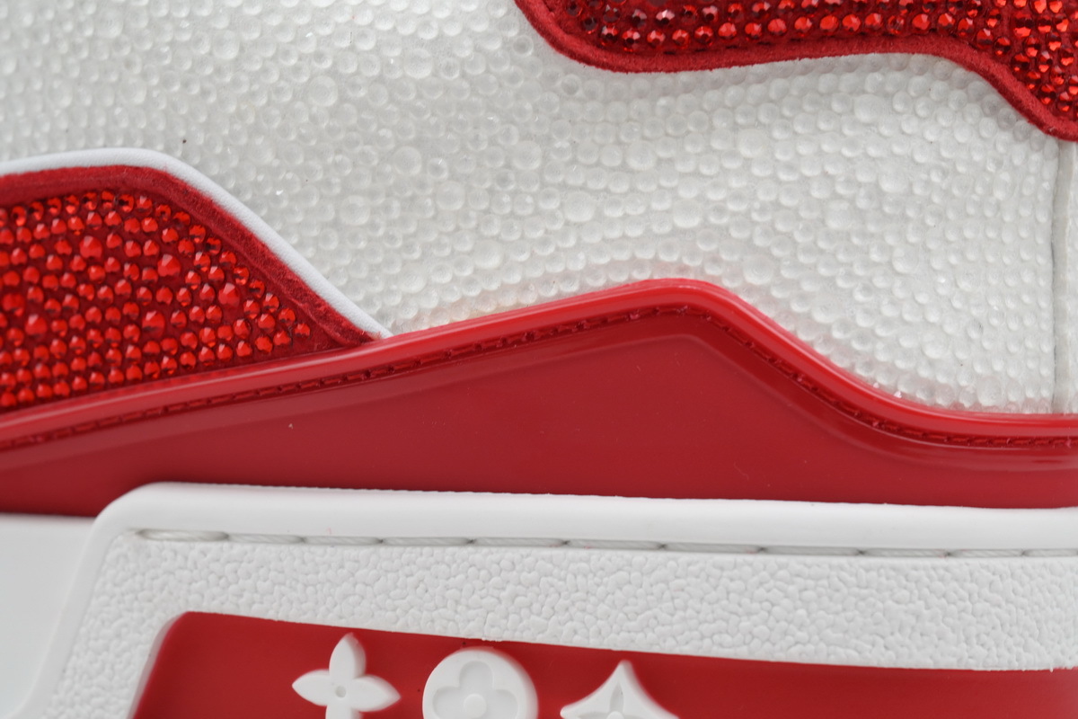 Baskets LOUIS VUITTON Rouge et Blanc