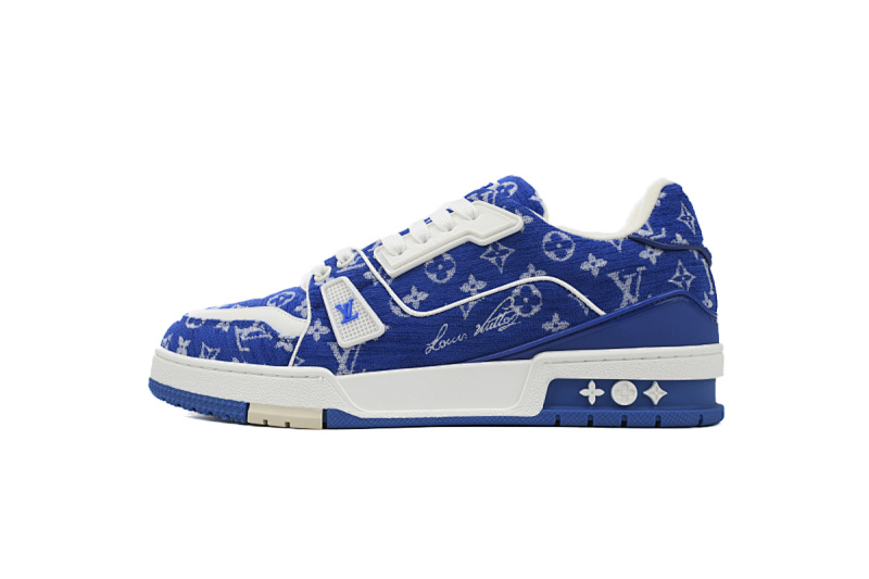 Baskets Louis Vuitton bleu roi