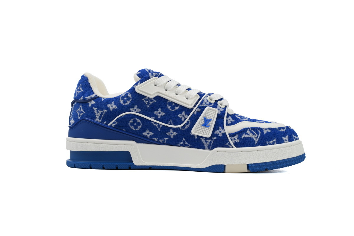 Baskets Louis Vuitton bleu roi