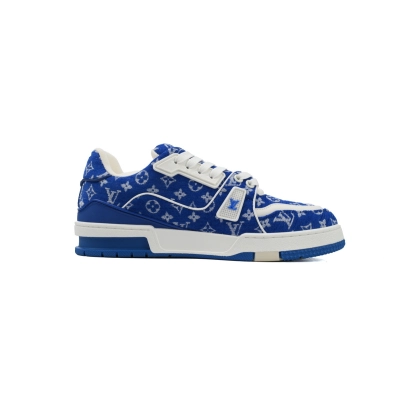 Baskets Louis Vuitton bleu roi 02
