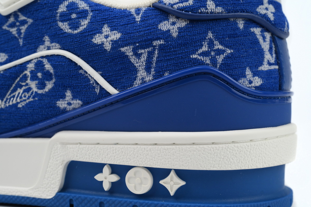 Baskets Louis Vuitton bleu roi
