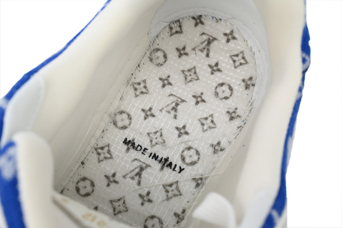 Baskets Louis Vuitton bleu roi